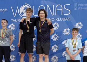 Lietuvos jaunučių (U-13) badmintono čempionate - šakiečių medaliai