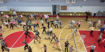 Marijampolės sporto centre - mažiausiųjų vizitas