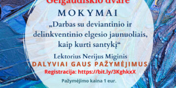 Mokymai „Darbas su deviantinio ir delinkventinio elgesio jaunuoliais, kaip kurti santykį“