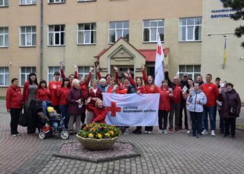 Vilkaviškį aplankė Raudonojo kryžiaus savanoriai