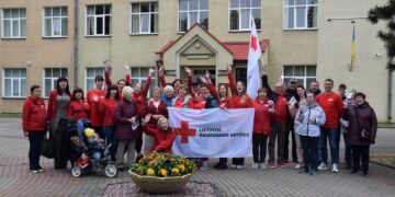 Vilkaviškį aplankė Raudonojo kryžiaus savanoriai
