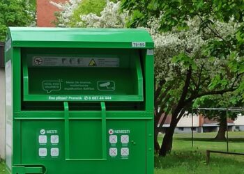 Vilkaviškyje pastatyti konteineriai tekstilės atliekoms
