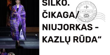 A. Plioplio šilko skarų pristatymas