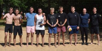 Jūrės miestelio vasaros sporto šventėje startavo gausus tinklinio ir krepšinio komandų būrys