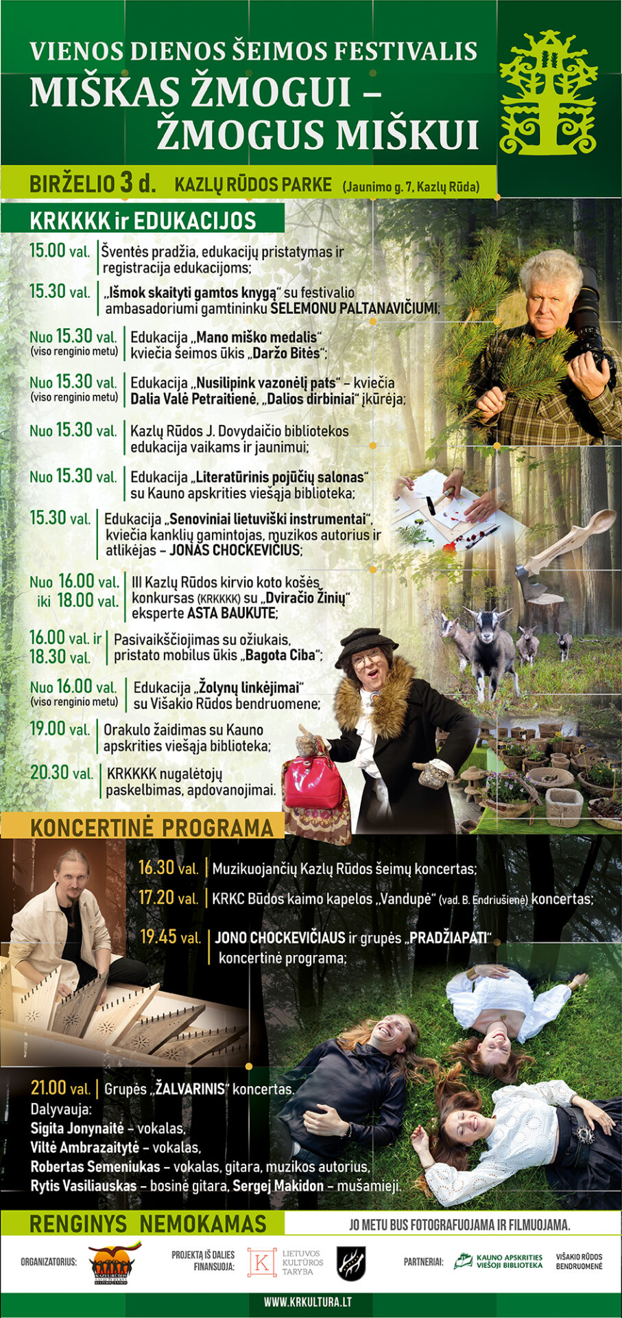 Miško festivalis Kazlų Rūdoje - programa