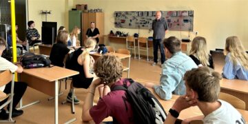 Mokinių iš Marijonų gimnazijos vizitas