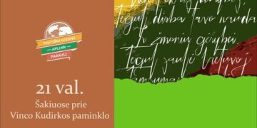 Tautiškos giesmės giedojimas Šakiuose