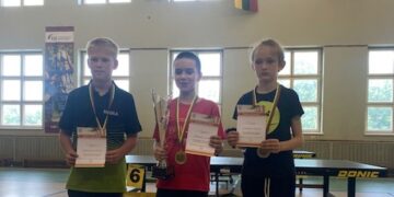 Vilkaviškio jaunasis stalo teniso žaidėjas puikiai pasirodė Šalčininkuose