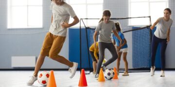 Sportuojantys vaikai