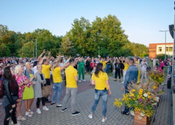 Akimirkos iš liepos 21 d. vykusio koncerto „Vasarok Želsvoje”