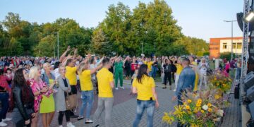 Akimirkos iš liepos 21 d. vykusio koncerto „Vasarok Želsvoje”