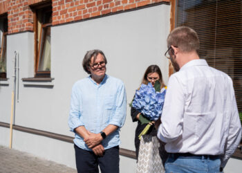 Marijampoliečio architekto Gintauto Vieversio parodos atidarymas