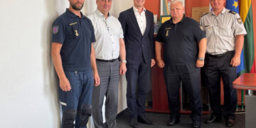 Su Vilkaviškio rajono savivaldybės meru aptarti civilinės saugos klausimai