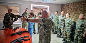 Marijampolėje lankėsi Šaulių sąjungos vadas Linas Idzelis