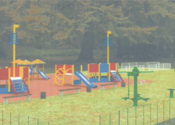 Pradėti vaikų žaidimų aikštelės įrengimo darbai