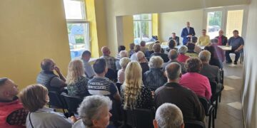 Šakių rajono savivaldybės vadovai lankėsi Lekėčių seniūnijoje