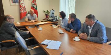 Savivaldybėje lankėsi žemės ūkio kooperatyvo „Baltas“ atstovai