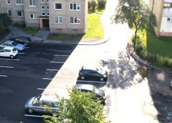 Sporto gatvės automobilių stovėjimo aikštelė