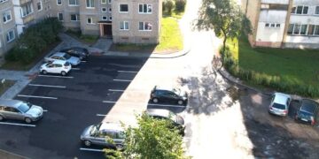 Sporto gatvės automobilių stovėjimo aikštelė