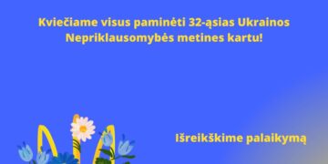 Ukrainos Nepriklausomybės dienos minėjimas