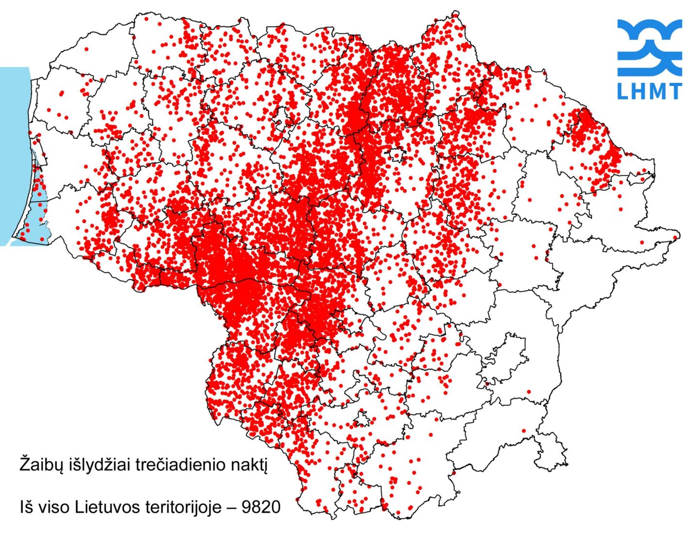 Žaibų išlydžiai Lietuvoje