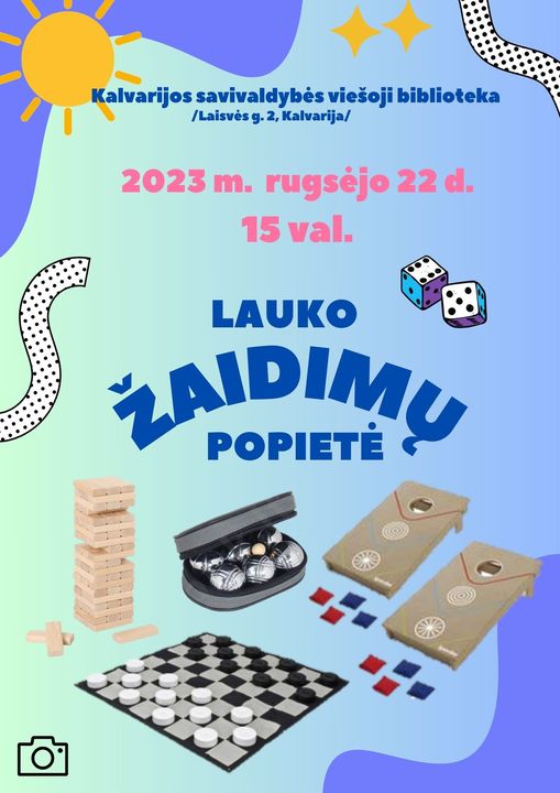 Lauko žaidimų popietė