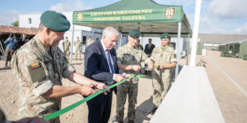 Marijampolėje atidaryta nuolatinė modulinė stovykla „Vytenis“