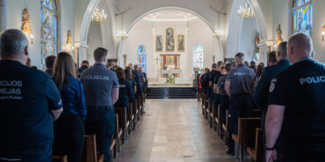 Marijampolėje paminėta policijos diena
