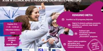 Vilkaviškyje vyks ES programų pristatymas Vilkaviškio rajono jaunimui