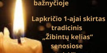 LAPKRIČIO 1-AJAI SKIRTAS TRADICINIS „ŽIBINTŲ KELIAS“ SENOSIOSE LEKĖČIŲ KAPINĖSE