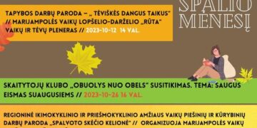Marijampolės vaikų lopšelio-darželio „Rūta“ vaikų ir tėvų plenero tapybos darbų paroda „Tėviškės dangus taikus“