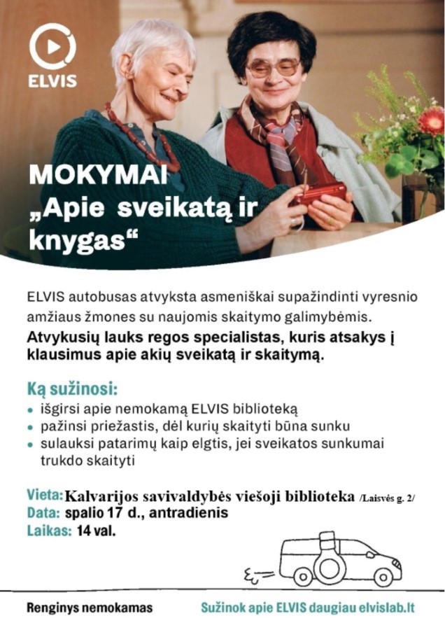 Mokymai „Apie sveikatą ir knygas“