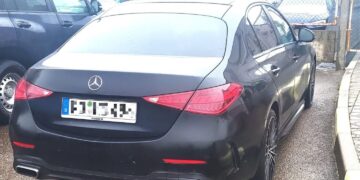 Sulaikytas prabangus automobilis, kurio paiešką vokiečiai buvo paskelbę vos prieš valandą