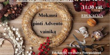 Advento vainiko pynimo edukacija Liubave