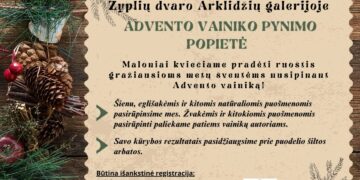 Advento vainiko pynimo popietė