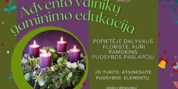 Edukacinė popietė „Advento vainikas“