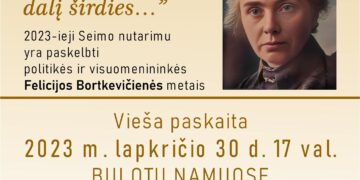 Paskaita „Aplankydama tu atvežei čia man dalį širdies“