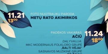 Renginiai Sasnavoje. Lapkritis 2023