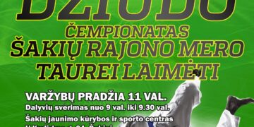 Šakių rajono atviras mokinių dziudo čempionatas Šakių rajono mero taurei laimėti