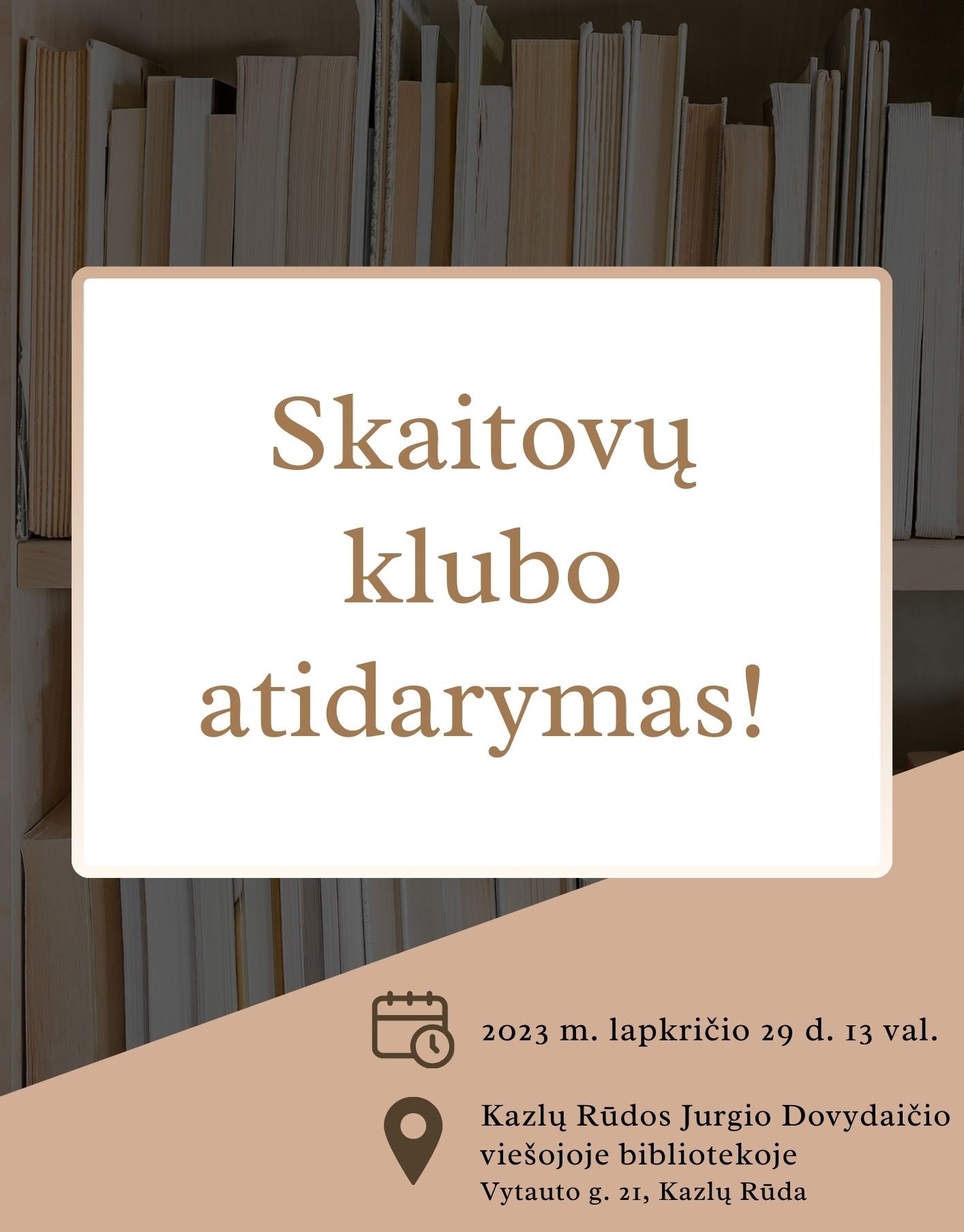 Skaitovų klubo atidarymas