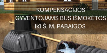 Skirtos kompensacijos už individualių nuotekų valymo įrenginių įrengimą