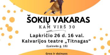 Šokių vakaras KAM VIRŠ 30