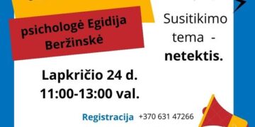 Užsiėmimas. Tema - netektis