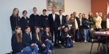 Vilkaviškio rajono savivaldybėje lankėsi mokiniai