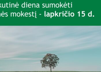 Metas sumokėti žemės mokestį