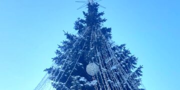 Vilkaviškio Kalėdų eglė 2022 metais