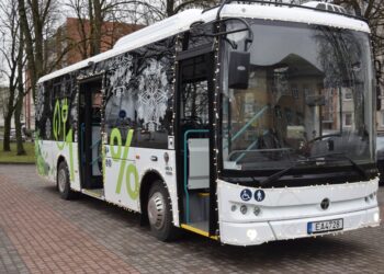 Vilkaviškio miestu – su Kalėdiniu elektrobusu!