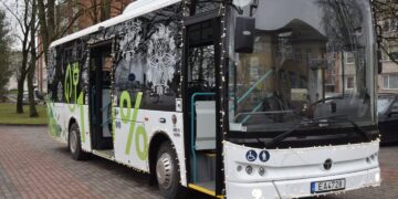 Vilkaviškio miestu – su Kalėdiniu elektrobusu!