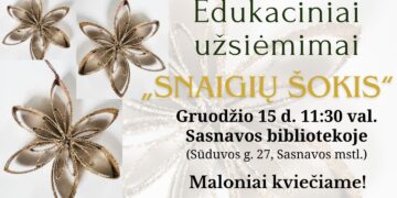 Edukacija – kūrybinės dirbtuvės „Snaigių šokis“