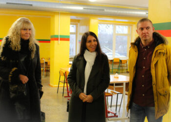 Gimnazijos valgyklos atnaujinimu susidomėjo Jurbarko raj. savivaldybės atstovai